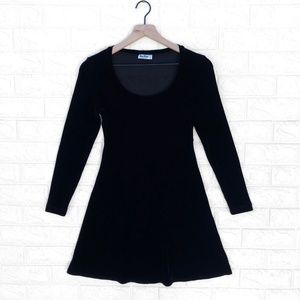 BCBG Dresses - BCBG Vintage Velvet 90's Little Black Mini Dress BCBG Dresses - BCBG Vintage Velvet 90's Little Black Mini Dress